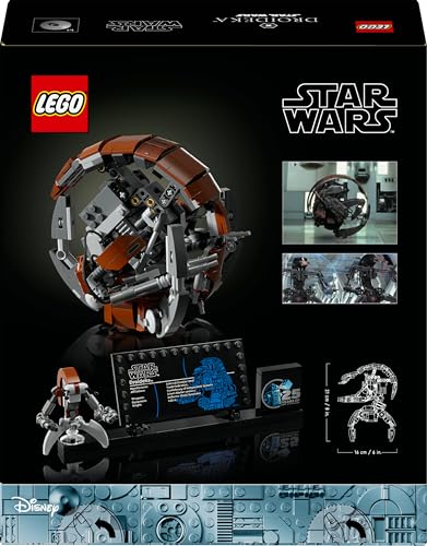 LEGO Star Wars Droideka Set, Droiden-Modellbausatz für Erwachsene, Deko für das Büro, Sammlerstück, Geschenkidee für Männer und Frauen 75381