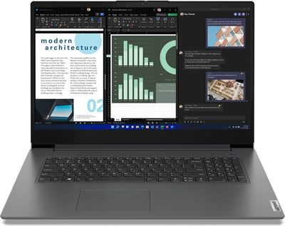 Lenovo i7 (17,3 Zoll IPS FullHD) Notebook (Intel® Core™ i7 1355U, 10 Kerne, 5.00 GHz, 40 GB DDR4, 2000 GB SSD, Intel® Iris® Xe, HDMI, Webcam, BT, USB-C/3.0, WLAN, Windows 11 Prof, MS Office) #7552