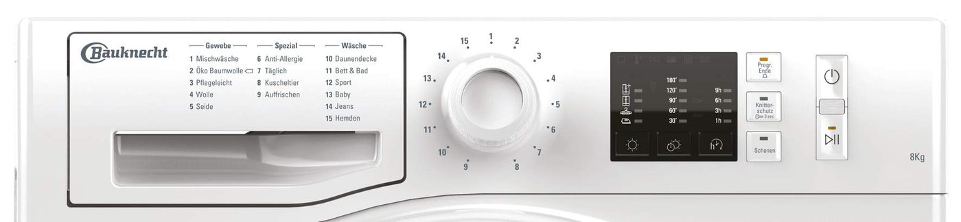 Bauknecht T Soft CM10 8BWK DE Kondensationstrockner / 8 kg/EasyCleaning-Filter/XXL-Programm/Seide-Programm/Jeans-Programm/Sport-Programm/Baby & Feines, 869991562630, Weiss
