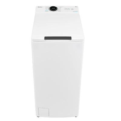 Midea MF100T70B-12A Toplader Waschmaschine 7kg / AquaStop/Starzeitvorwahl/Trommelreinigung/XL Türöffnung/Soft Opener