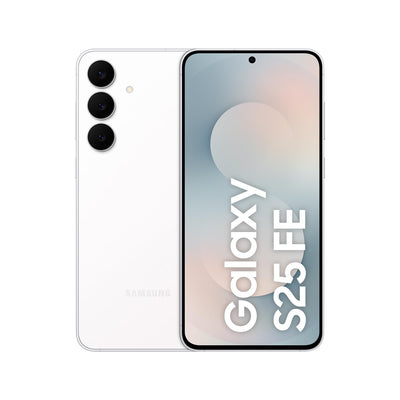 Samsung Galaxy S25 FE mit Galaxy AI, Handy mit Android, 6,7 Zoll FHD-Display, 50 MP Kamera, 128 GB Speicher, 8 GB RAM, 4.900 mAh Akku, White, 3 Jahre Herstellergarantie [Exklusiv auf Amazon]