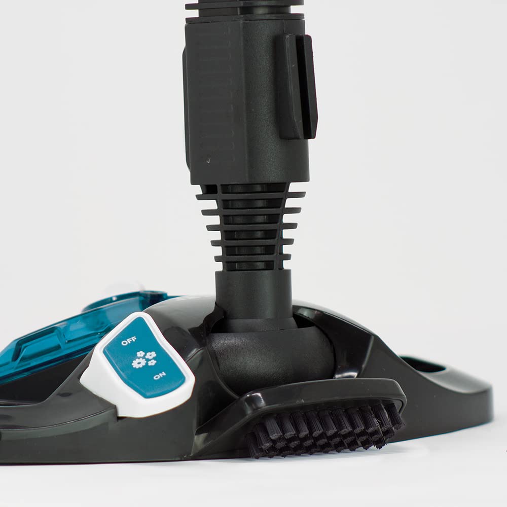POLTI 8012628 Vaporetto Smart 100 T Dampfreinigungsgerät mit 4 Bar, tötet und beseitigt 99,99 Prozent Viren, Keime und Bakterien, Weiss/Türkis Metallic, Wassertankkapazität 2 l, Dampfmenge 110 g/Min