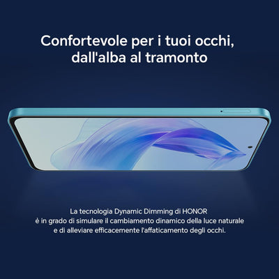 HONOR 90 Lite Smartphone 5G, 8 GB RAM und 256 GB, FullView Display von 6,7 Zoll bei 90 Hz, Dreifachkamera mit 100 MP mit 4500 mAh Akku, Dual SIM, Android 13, Cyan Lake
