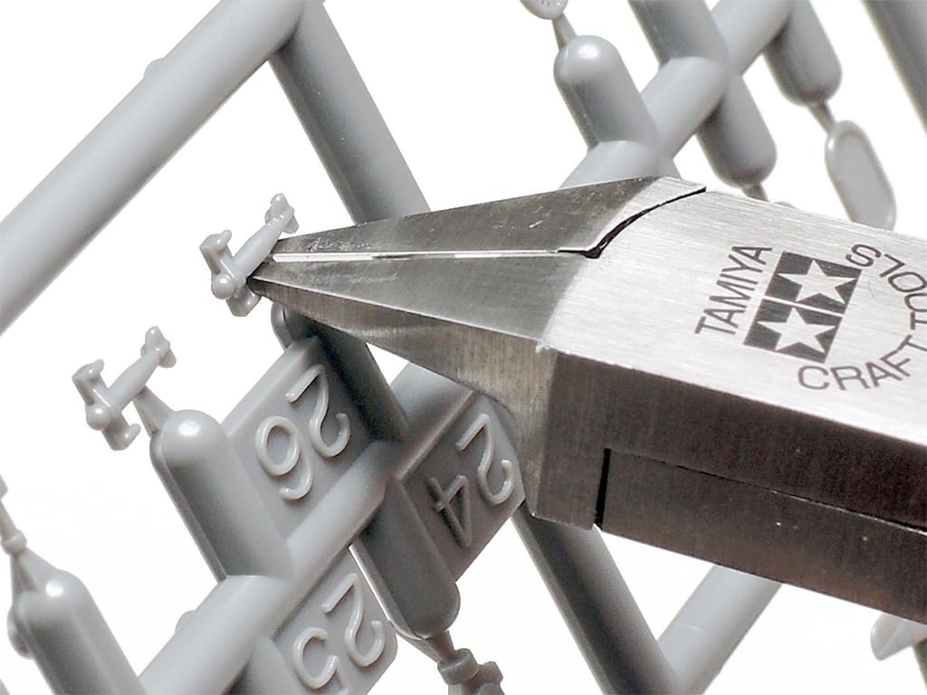 TAMIYA FBA_74123-000 300074123 Seitenschneider Fein/Spitz Kunststoff, hochwertiges Modellbau Werkzeug aus Edelstahl, präzises Ausschneiden von kleinen Kunststoffteilen, 74123