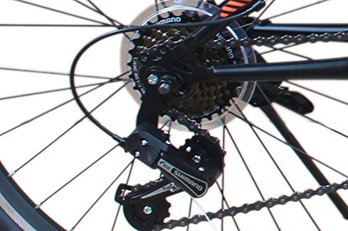 Talson 26 Zoll Mountainbike Fahrrad Beleuchtung, Gabelfederung und 21-Gang Shimano in Gelb