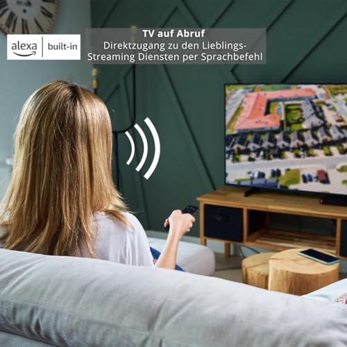 Toshiba 40 Zoll Fernseher Fire TV (Full HD, HDR, Smart TV, Triple-Tuner, Alexa Built-In, Bluetooth) 40LF3F63DAZ