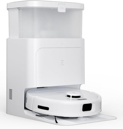 ECOVACS DEEBOT N30 PRO Omni Saugroboter mit Wischfunktion, 10.000 Pa Saugleistung, ZeroTangle 2.0-Technologie, TruEdge Kantenreinigung, 60℃ Heißwasser Wischmopp Reinigung, Heißlufttrocknung,Weiß