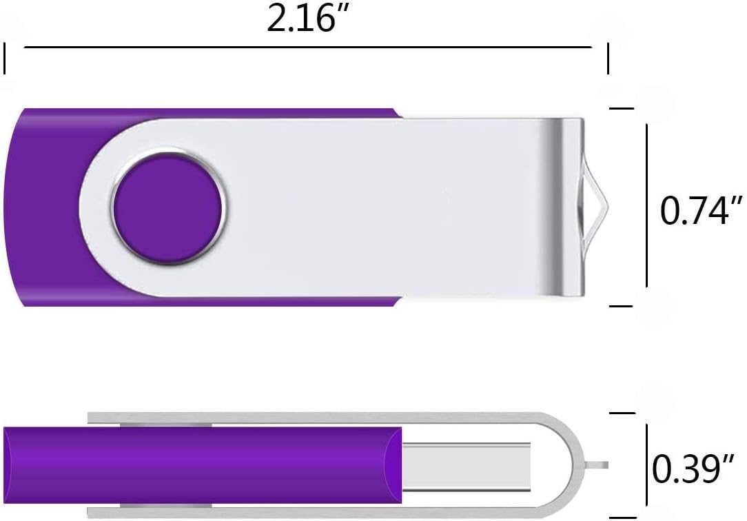 USB Sticks 2GB 100 Stück Speicherstick USB 2.0 Data Datenspeicher Transmemory Memory Stick Mehrfarbig (2GB, Mehrfarbig-100)