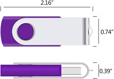 USB Sticks 2GB 100 Stück Speicherstick USB 2.0 Data Datenspeicher Transmemory Memory Stick Mehrfarbig (2GB, Mehrfarbig-100)