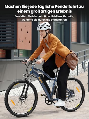Eleglide Mopride3 E Bike, 29 Zoll E-Bike Herren Damen mit Hydraulische Scheibenbremse, 48V 12Ah Akku, 250W Motor, 120KM, APP, 7-Gang, Elektrofahrräder für Städtische Pendler und Geländereiten