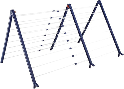 Leifheit Badewannentrockner Pegasus Bath 190 Extendable, standfester Standtrockner für die Wanne, ausziehbarer Wäscheständer, besonders schmaler Wäschetrockner, aus Legierter Stahl