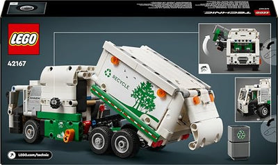 LEGO Technic Mack LR Electric Müllwagen, Müllauto-Modell für Recycling-Rollenspiele, Baubares LKW-Spielzeug für Kinder, Auto-Geschenk für Jungs und Mädchen ab 8 Jahren, die Fahrzeuge lieben 42167