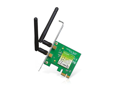 TP-Link 300 Mbps Wireless N PCI Express Adapter, PCIe Network Interface Card for Desktop, Low-Profile Bracket Included, Supports Windows 10/8.1/8/7 & Linux,Black (TL-WN881ND)