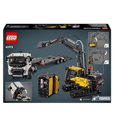 LEGO Technic Volvo FMX LKW mit EC230 Electric Raupenbagger, Kinderspielzeug, Geschenkset für Jungen und Mädchen ab 10 Jahren, Spielzeug Baufahrzeuge, Bagger-Spielzeugset 42175