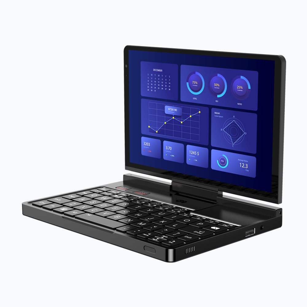 GPD Pocket 4 (AI 9 HX370) – Ultra mobiler PC aus Aluminium mit Windows 11, 8,8 Zoll Ultra HD Display 180° drehbar, Ryzen AI 9 HX370, RAM 32 GB LPDDR5x, SSD NVMe 2 TB, Wi-Fi 6E, Ethernet 2.5G