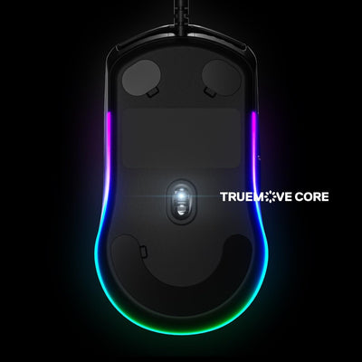 SteelSeries Rival 3 Gaming-Maus - optischer TrueMove Core-Sensor mit 8500 CPI - 6 programmierbare Tasten - USB - geteilte Triggertasten - Schwarz