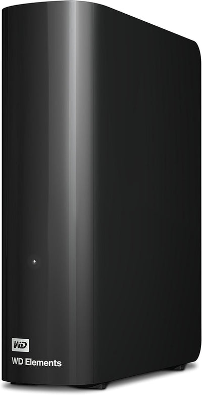 WD Elements Desktop-Speicher 10 TB (Desktop-Speicher USB 3.0-kompatibel, Zusatzspeicher für Fotos, Musik, Videos und alle anderen Dateien, stoßfest), HDD, Schwarz