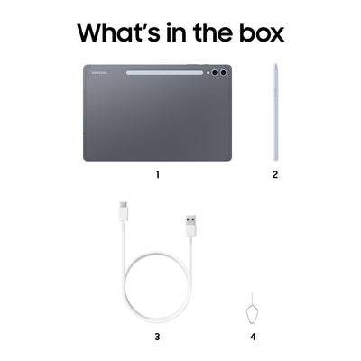 Samsung Galaxy Tab S10+ AI Tablet, Android Tablet, 12 GB RAM, 256 GB Speicher, AMOLED-Display, Antireflexionsbeschichtung, Inkl. S Pen, WiFi, Moonstone Gray, 36 Monate Herstellergarantie