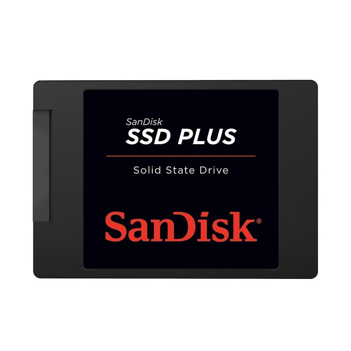 SanDisk SSD Plus interne SSD Festplatte 480 GB (schnelleres Hoch,-Herunterfahren und Laden, Lesegeschwindigkeit 535 MB/s, Schreibgeschwindigkeit 445 MB/s, stoßfest), Festkörper-Laufwerk