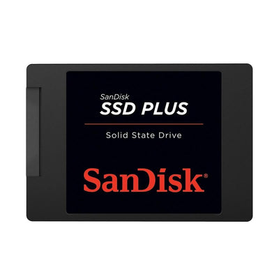 SanDisk SSD Plus interne SSD Festplatte 480 GB (schnelleres Hoch,-Herunterfahren und Laden, Lesegeschwindigkeit 535 MB/s, Schreibgeschwindigkeit 445 MB/s, stoßfest), Festkörper-Laufwerk