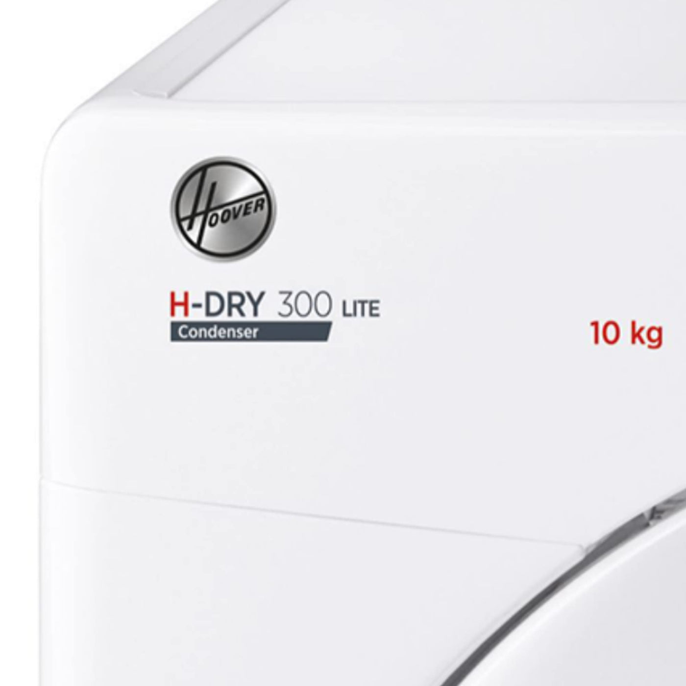 Hoover H-DRY 300 Lite Kondenstrockner / 10 kg/Smarte Bedienung mit NFC-Technologie/AquaVision-Kondenswasserbehälter/Weiß/Modell: HLE C10DE-84