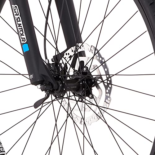 FISCHER E-Mountainbike MONTIS 2.1, Junior Elektrofahrrad für Damen und Herren, RH 38 cm, Heckmotor 45 Nm, 48 V Akku, blau