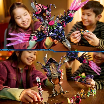 LEGO DREAMZzz 3-in-1 Der Mitternachtsrabe der Nimmerhexe, Spielset für Jungen und Mädchen ab 9 Jahren, mit Tierfigur, Fantasy-Hütte zum Umbauen in EIN Haus, eine Spinne oder einen Vogel 71478