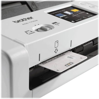 Brother ADS-1700W Kompakter und intelligenter Dokumentenscanner | Dokumentenzuführung | Automatisches Scannen | Wi-Fi/Wi-Fi Direct, Weiß/Schwarz