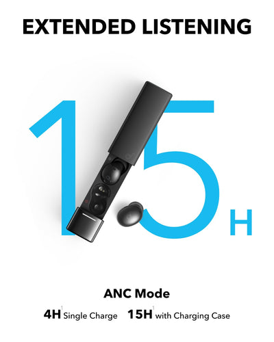 soundcore A30i von Anker, Kabellose Kopfhörer, Smartes Noise Cancelling, Ultra-Geräuschunterdrückung, Edles Lippenstift-Design, Leicht und bequem, Klarer Sound, 15h mit ANC, IP54, Bluetooth 5.4