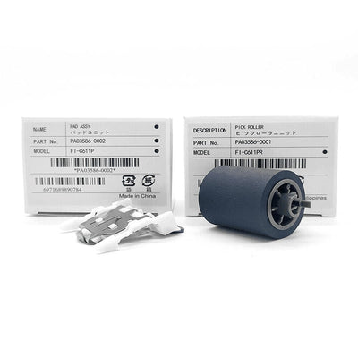 TasLin PA03586-0001 PA03586-0002 Pickup Roller + Trennpad kompatibel mit Fujitsu S1500 S1500M fi-6110 N1800