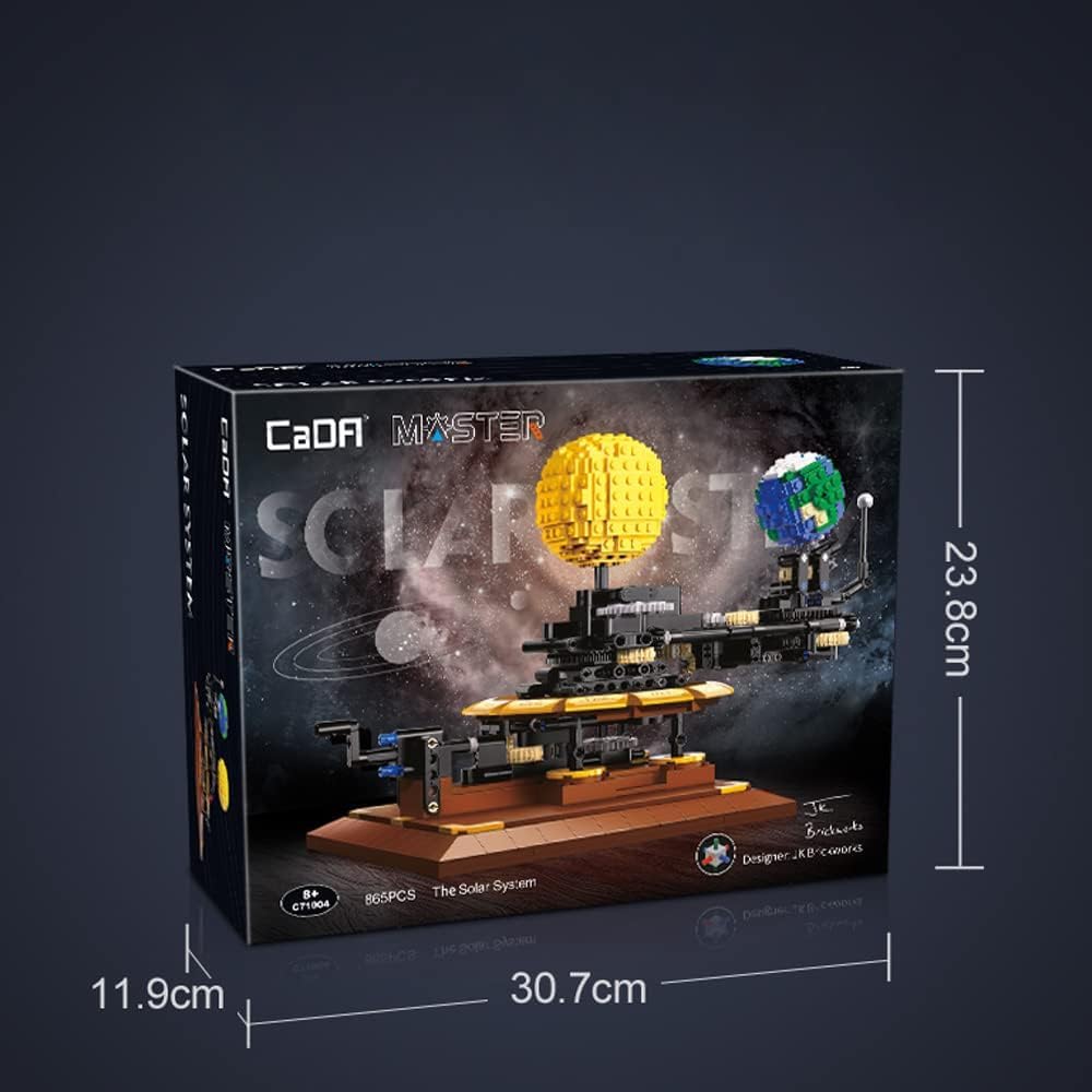 CaDA Klemmbaustein C71004W Technik Sonnensystem Set, 865 Teile Master Bausteine, in luxuriöser Originalverpackung