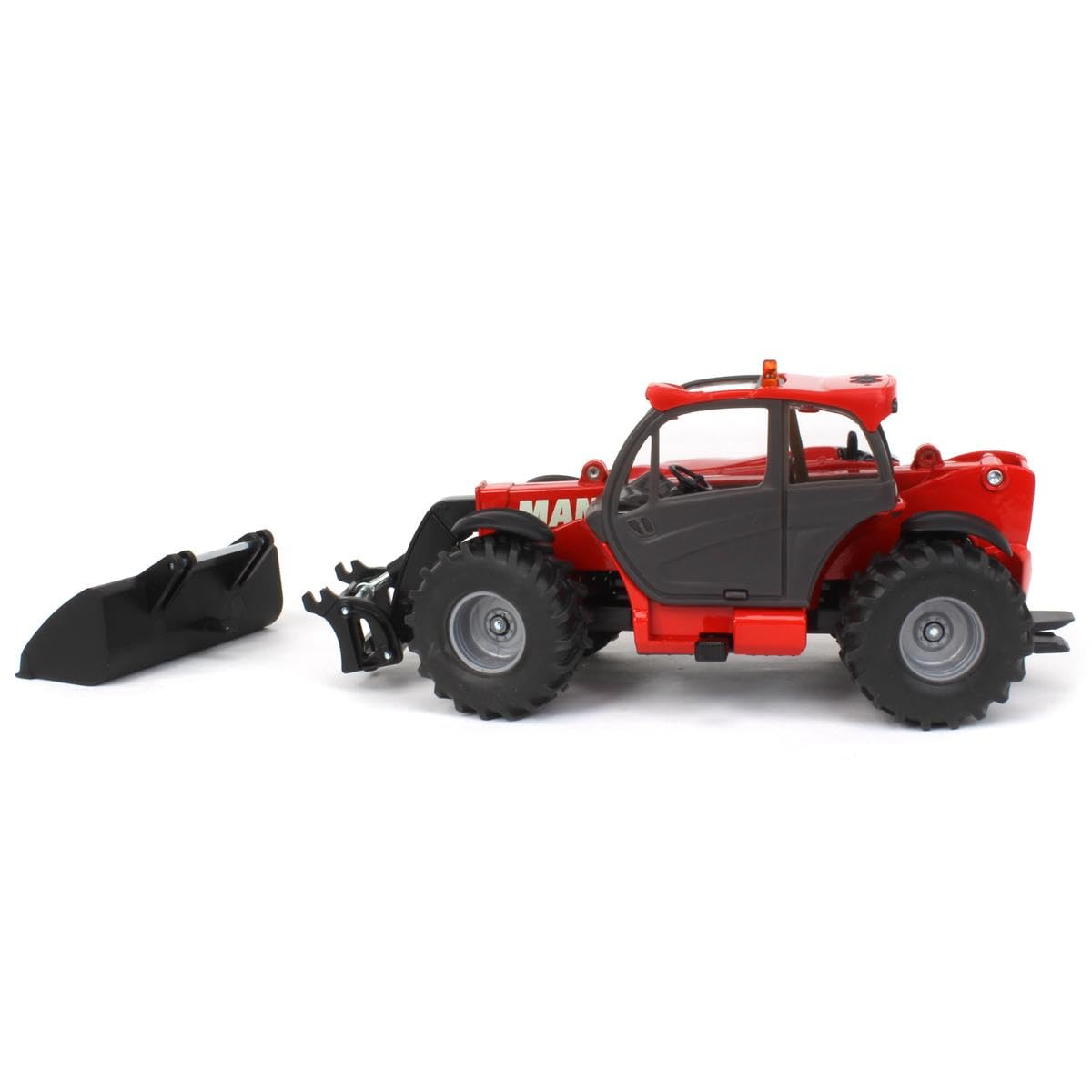siku 3067, Manitou Teleskoplader, 1:32, Metall/Kunststoff, Rot, Beweglicher Ladearm
