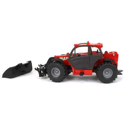 siku 3067, Manitou Teleskoplader, 1:32, Metall/Kunststoff, Rot, Beweglicher Ladearm