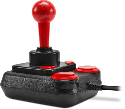 Speedlink COMPETITION PRO EXTRA USB Joystick - Digitaler Joystick mit DirectInput und Mikroschalter, schwarz-rot