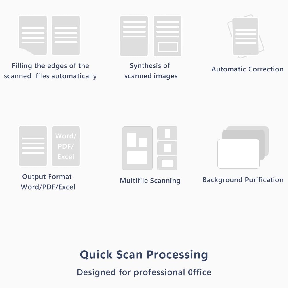 Venkillian Dokumentenscanner Kamera USB 8MP: A3 Buchscanner OCR tragbar für Lehrer | Flachbett Scanner Visualizer für Schule Dokumentenkamera | Scanner Dokumentenscanner mobil