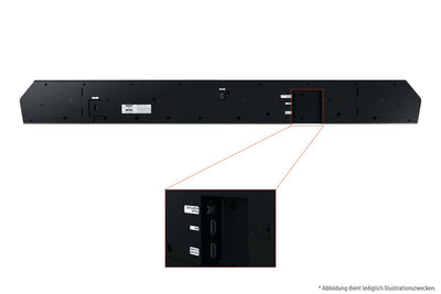 Samsung HW-Q810GD 5.1.2-Kanal Q-Soundbar für TV-Geräte, Bluetooth-Lautsprecher mit kabellosem Dolby Atmos / DTS:X, Q-Symphony, SpaceFit Sound Pro [2024]