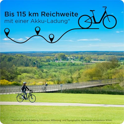 ZÜNDAPP EBike Z510 28 Zoll Elektrofahrrad mit Rücktritt E Bike Damen & Herren E-Bike 3 Gang Fahrrad Elektro Pedelec City Elektrofahrräder Hollandrad mit Korb (Antique White, 48 cm)