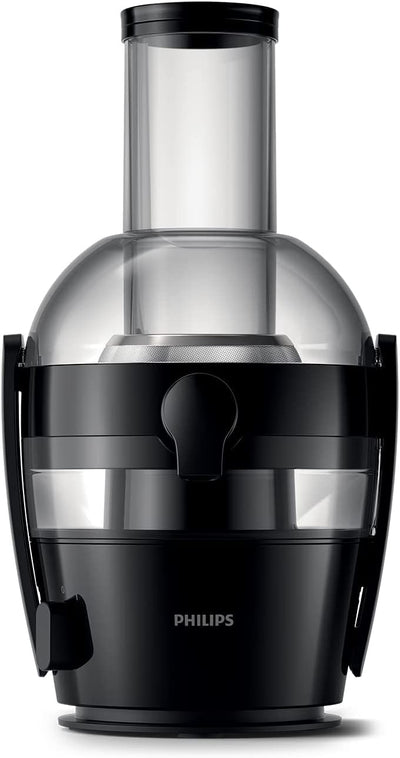 Philips Entsafter – 800W, 2L, HomeID-Rezepte-App, XL-Einfüllöffnung, QuickClean (HR1856/70), ‎15 x 18 x 13 cm, Schwarz