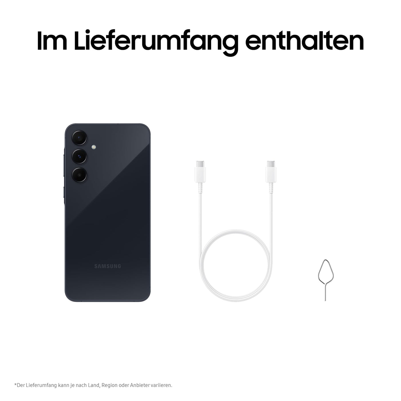 Samsung Galaxy A55 5G Smartphone, Android-Handy ohne Vertrag, 256 GB / 8 GB RAM, 2 Tage Akkulaufzeit, 50-MP-Kamera, Awesome Navy, 2,5 Jahre Herstellergarantie