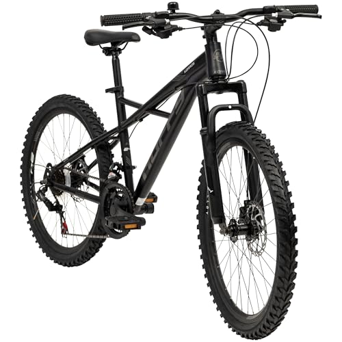 Huffy Korros Mountain Bike 24" - Schwarz 21-Gang Shimano