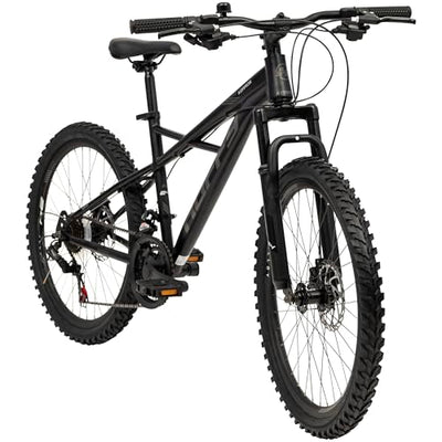 Huffy Korros Mountain Bike 24" - Schwarz 21-Gang Shimano