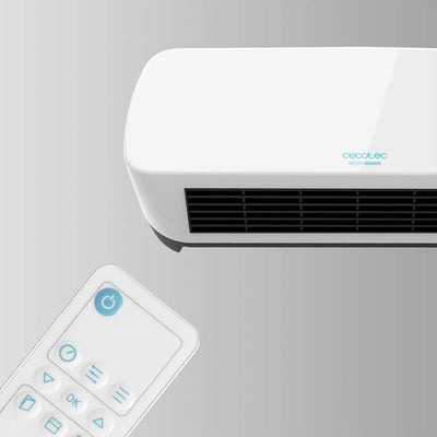 Cecotec Keramisches Wandheizgerät ReadyWarm 5200 Box Ceramic. 2000W, LED-Bildschirm und Fernbedienung, Temperaturregler mit zwei Leistunfsstufe un 3 Betriebsarten, Timer, 20 m2