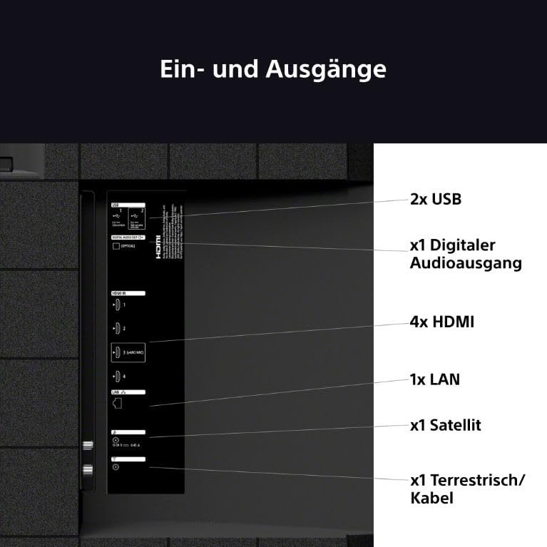 Sony BRAVIA 3 - Direct LED 65 Zoll Fernseher (K65S32), X-Balanced Speaker, Dolby Vision/Atmos, IMAX Enhanced, Google TV (2025), Google Cast, Apple AirPlay 2, Eco Dashboard 2, Game Menu 2, Smart TV