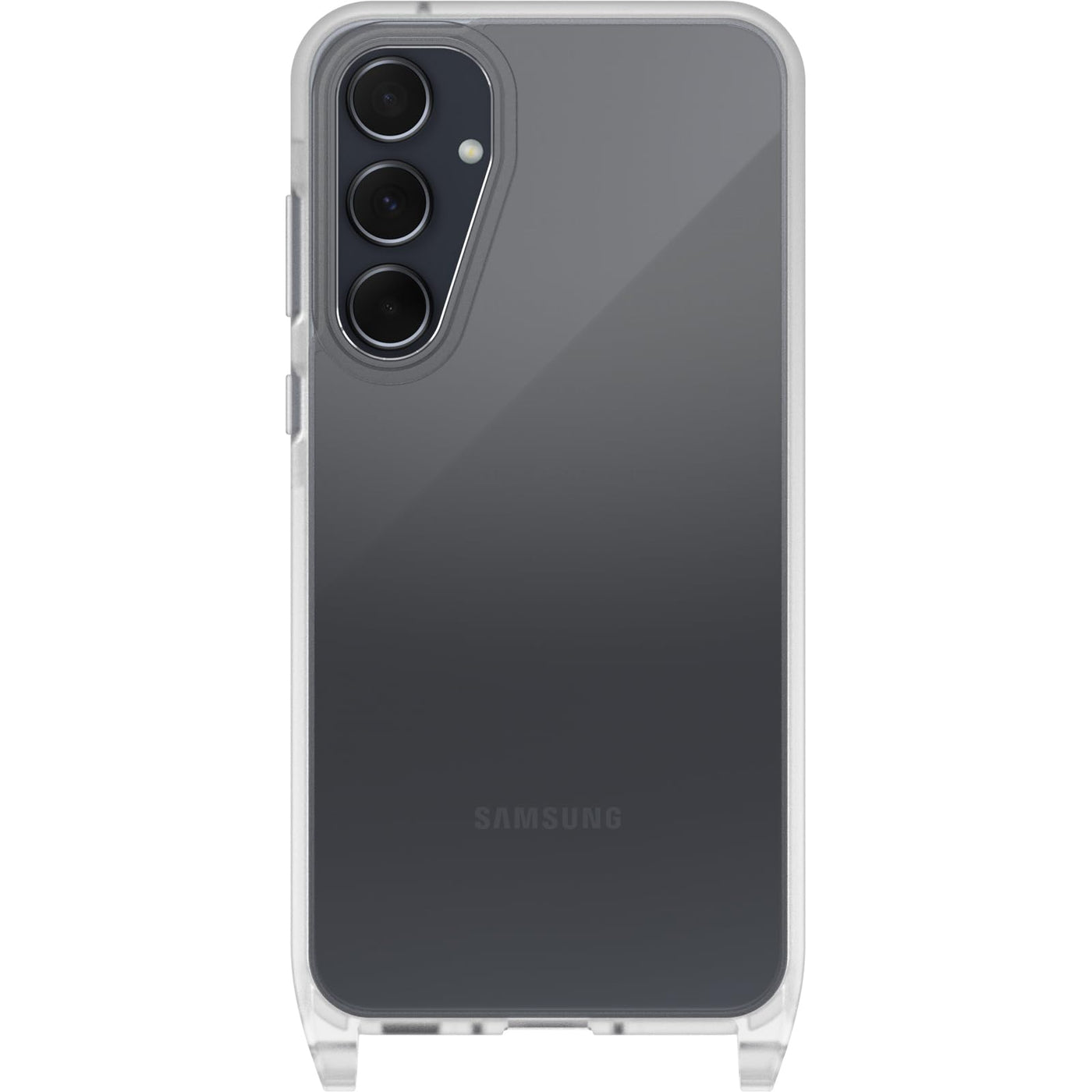 OtterBox React Necklace Hülle für Samsung Galaxy A35 5G, ultraschlanke, schützende Hülle mit Verstellbarer und Abnehmbarer Handykette, Getestet nach Militärstandard, Transparent