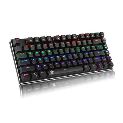 TuToy E-Element Z88 81 Key Nkro USB Kabel RGB Beleuchtete Mechanische Gaming Keyboard Outemu Blau Schalter-Schwarz