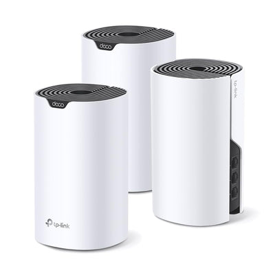 TP-Link Deco S1900 Mesh WLAN Set (3er Pack), AC1900 Dual Band Router & Repeater, 3X Gigabit Ports für Jede Einheit, empfohlen für Häuser mit 3-5 Schlafzimmern, Umfassender Jugendschutz