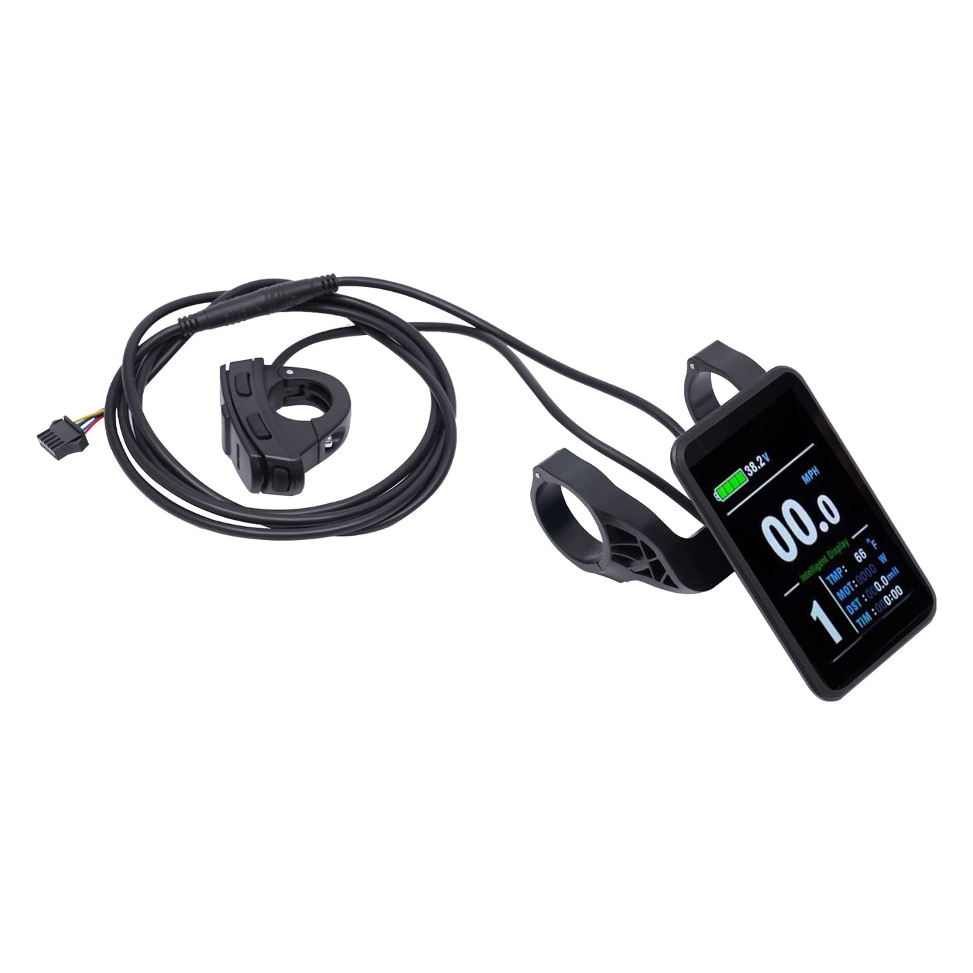 SABUIDDS 27.5 Zoll 36V 500W Ebike Vorderrad Umbausatz Kit E-Bike Nachrüstsatz mit HL Plus 36V 13Ah Akku DIY E-Bike LCD Display Electric Bicycle Umbausatz für 24" V-Brake Scheibenbremse Vorderrad Bike