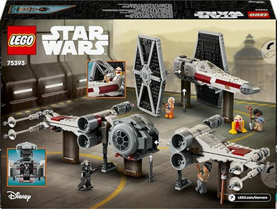 LEGO Star Wars 75393 Mashup aus TIE Fighter & X-Wing– Spielzeug mit 2 Raumschiffen, 4 Minifiguren und Droidenfigur, kreatives Geschenk für Jungs ab 9 Jahren und Fans