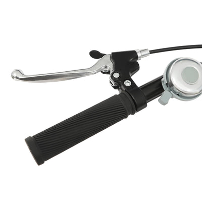 SHZICMY 20 Zoll Dreirad für Erwachsene,3-Rad-Cruiser-Faltbares Fahrrad 7-Gang Lastenfahrrad mit Korb Vorne/Hinten,Scheibenbremse, für Erwachsene mit Körpergröße von 1.55 bis 1.75M (Schwarz)