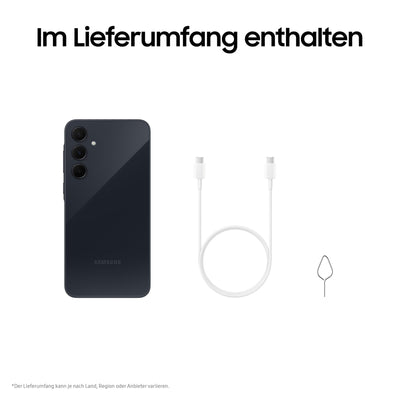 Samsung Galaxy A35 5G Smartphone, Android-Handy ohne Vertrag, 256 GB / 8 GB RAM, 2 Tage Akkulaufzeit, 50-MP-Kamera, Awesome Navy, 2,5 Jahre Herstellergarantie